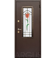 Дверь входная металлическая нестандартная Тюльпан