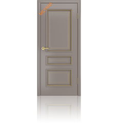 Дверь деревянная межкомнатная Gold2 Темно-серая эмаль