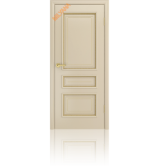 Дверь деревянная межкомнатная Gold2 Слоновая кость эмаль