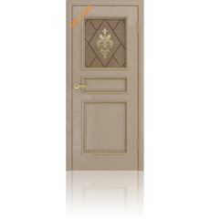 Дверь деревянная межкомнатная Gold3 Ваниль Стекло