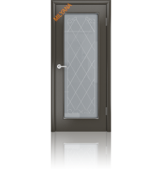 Дверь деревянная межкомнатная Gold5 Гриджио эмаль