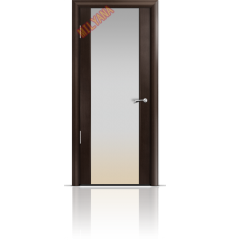 Дверь деревянная межкомнатная Omega2 Венге Стекло