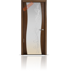 Дверь деревянная межкомнатная Omega Орех Фантазия