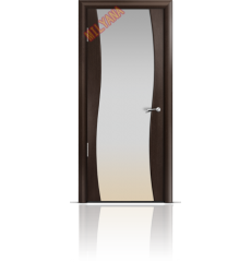 Дверь деревянная межкомнатная Omega Венге Стекло