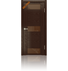 Дверь деревянная межкомнатная QDO R Шоколад