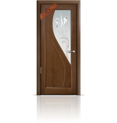 Дверь деревянная межкомнатная Stella Яна палисандр стекло