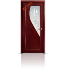 Дверь деревянная межкомнатная Stella Яна красное Стекло