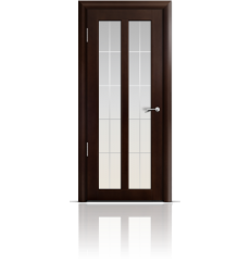 Дверь деревянная межкомнатная ДИАНА тёмный орех